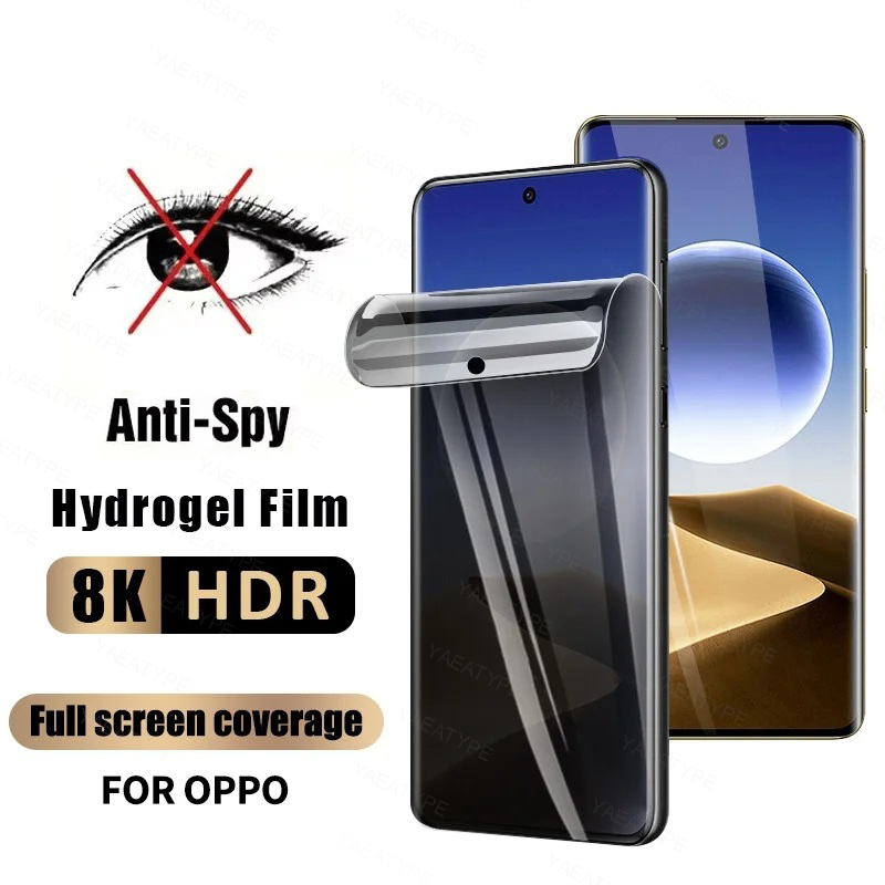 Oppo Reno 12 - 3Pcs Privacy Hydrogel Film For OPPO