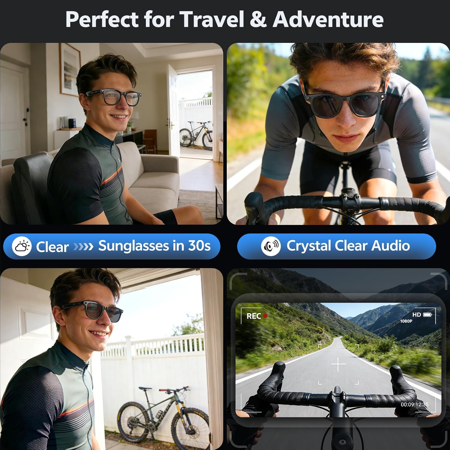 2026 4K 8MP Smart Glasses Men  - Smart Glasses Lens review and price