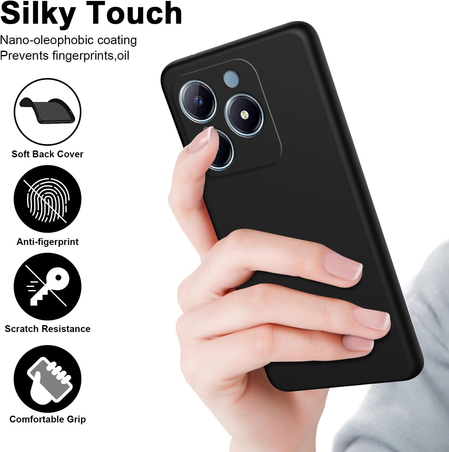 Flexible Liquid Silicone Case  - Realme Note 50 review and price