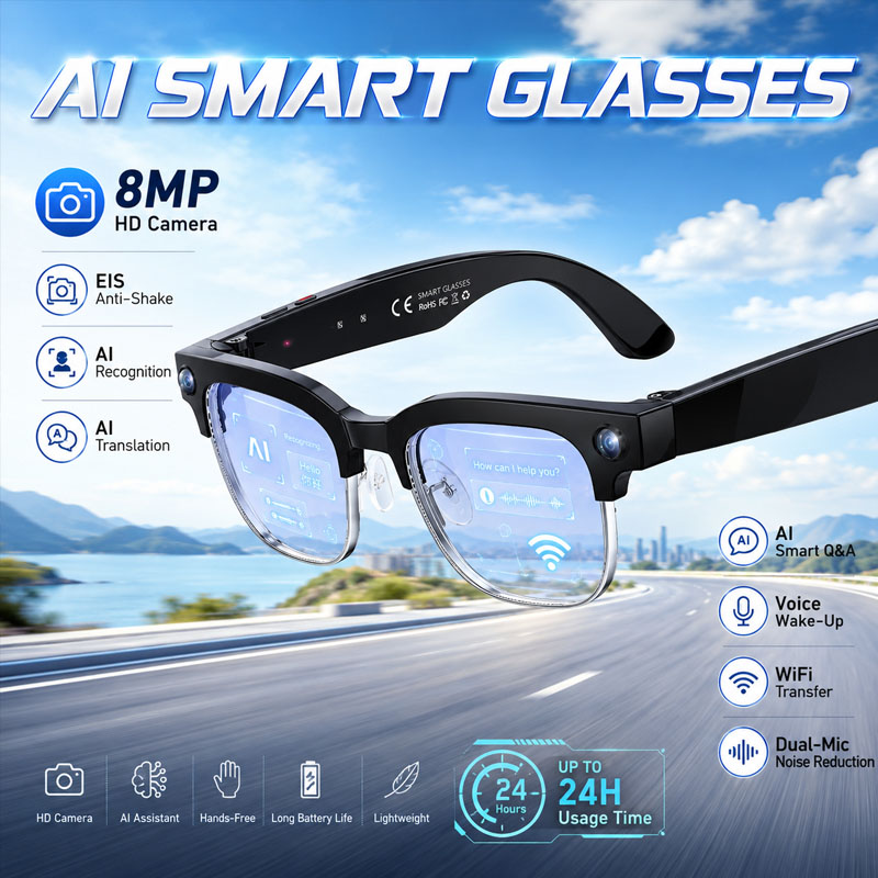W630 HeyCyan AI Voice Wake-Up  - Smart Glasses Lens review and price