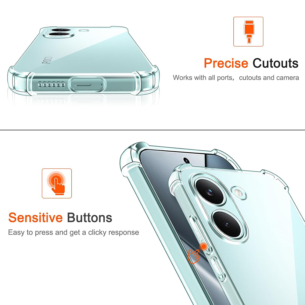 Shockproof Transparent Soft Ca - Xiaomi Poco X6 review and price